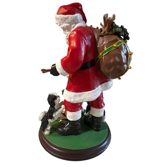 Danbury Mint Santa's Little Shih Tzu Pals Christmas Dog Figurine - Picture 4 of 10